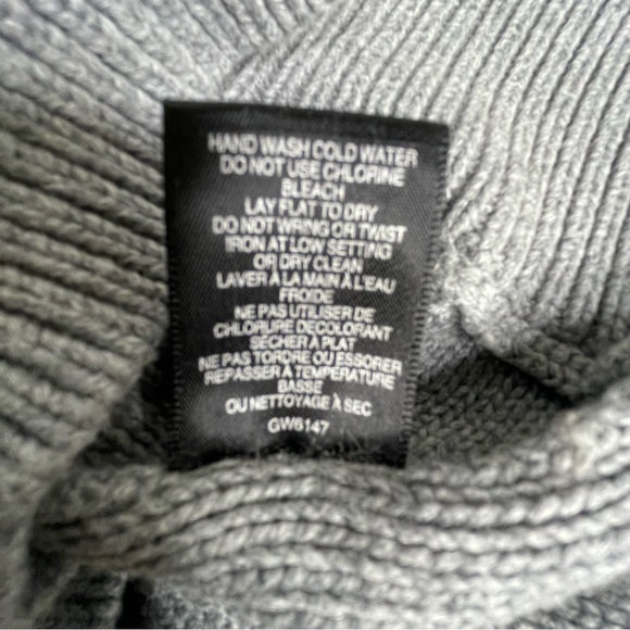 VTG.L.A.M.B. Gray Cable Knit Sweater SZ XS Varsity Gwen Stefani Cotton Cashmere - Picture 10 of 12